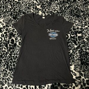 Harley-Davidson Black Maui V-Neck Tee